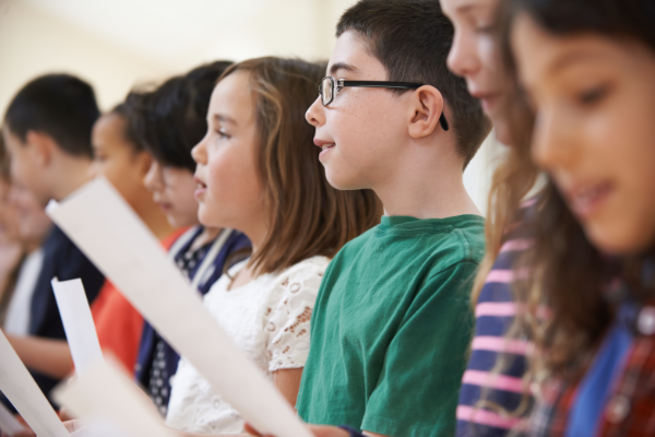 Youth Choir singing